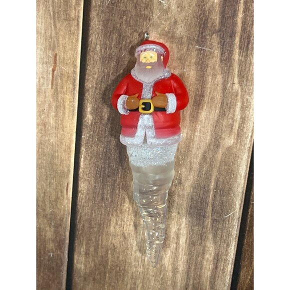 2014 HALLMARK KEEPSAKE ORNAMENT QX9093 COOL ICICLES SANTA BY NELLO WILLIAMS - Picture 5 of 6